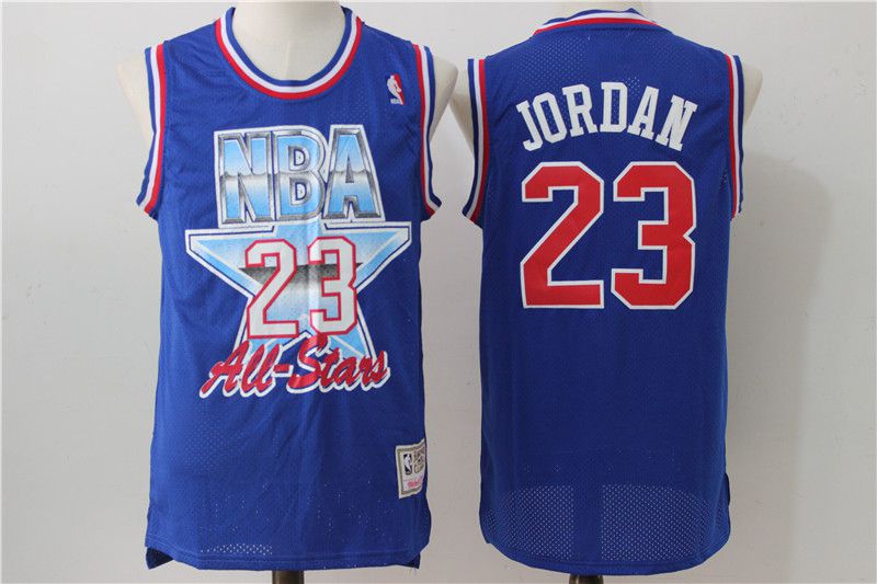 Men Chicago Bulls #23 Jordan Blue 93 All star NBA Jerseys->brooklyn nets->NBA Jersey